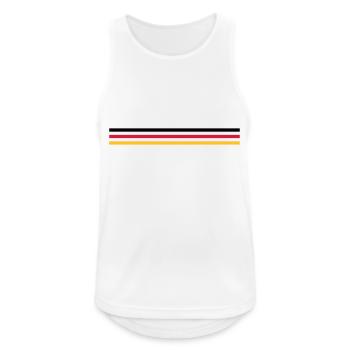 Trait Germany version 1 grand - Männer Tank Top atmungsaktiv - Weiß - Vorne - Nick (188cm)