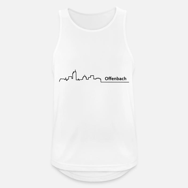 offenbach_main skyline - Men's Breathable Tank Top - white