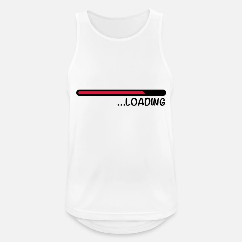 loading_cc2 - Männer Tank Top atmungsaktiv - Weiß