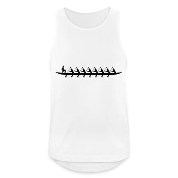 Bateau Chaloupe Canoe Rames Canoe Rowing Kayak - Débardeur respirant Homme - blanc - Devant - Nick (188cm)