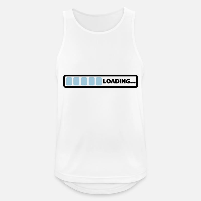 loading - Men's Breathable Tank Top - white