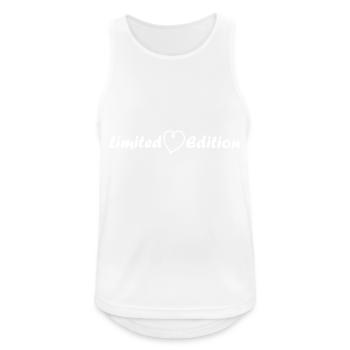 Limited Edition Heart Saying - Men's Breathable Tank Top - white - Front - Nick (188cm)