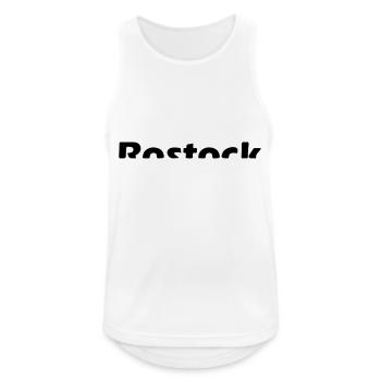 Rostock - Männer Tank Top atmungsaktiv - Weiß - Vorne - Nick (188cm)