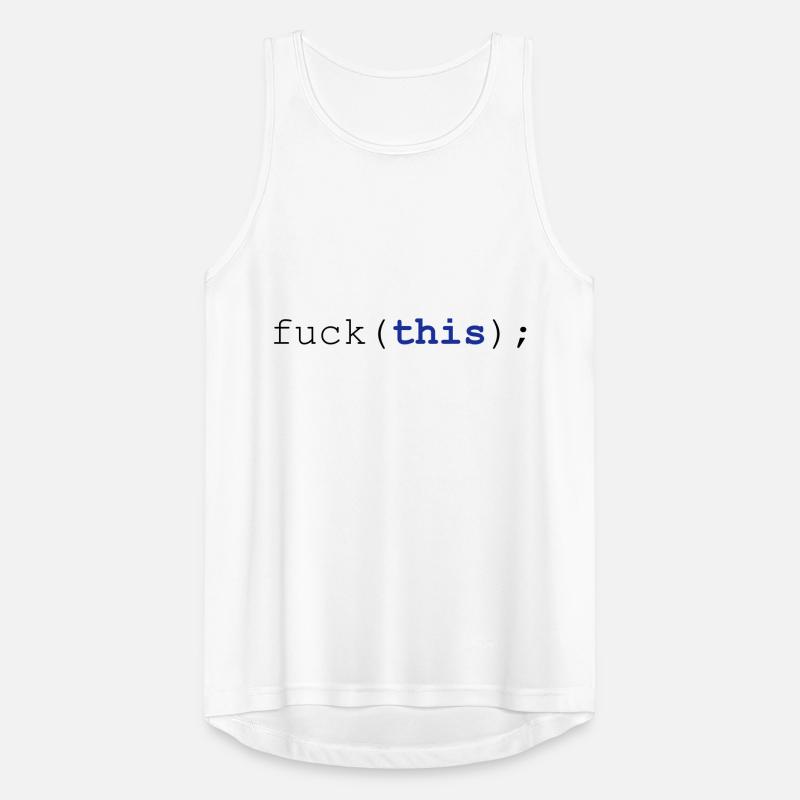 Javascript fuck(this); Männer Tank Top atmungsaktiv
