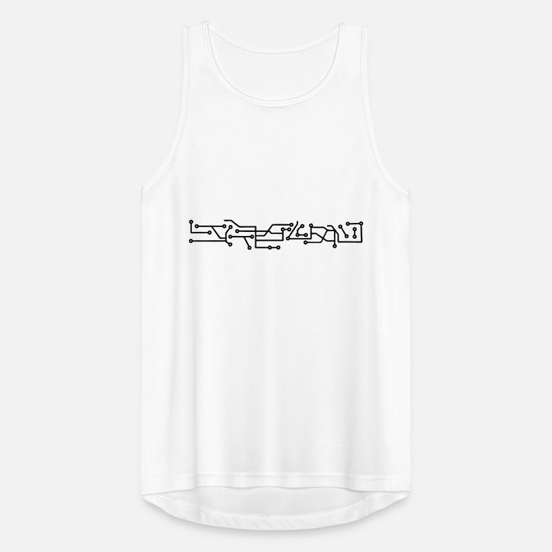 Press control keyboard pc computer keys write Men's Breathable Tank Top