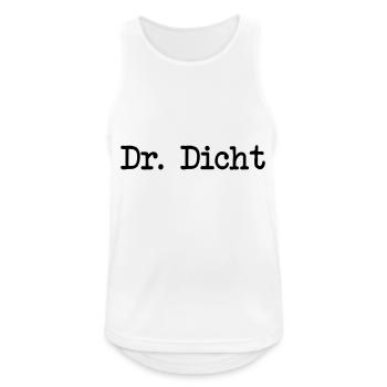 Lustiges Alkohol T-Shirt, Dr. Dicht - Männer Tank Top atmungsaktiv - Weiß - Vorne - Nick (188cm)