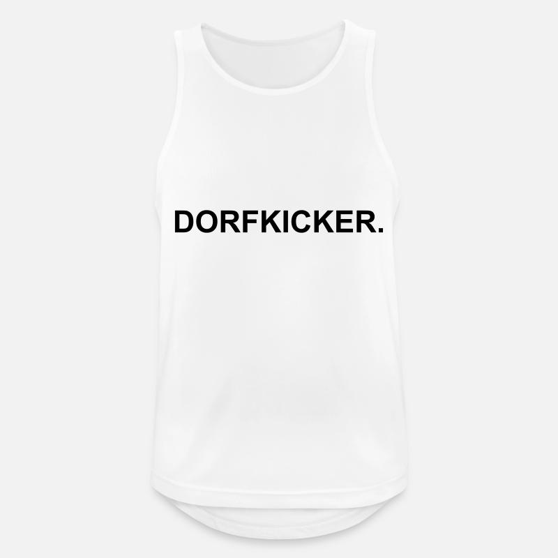 Dorfkicker - Männer Tank Top atmungsaktiv - Weiß
