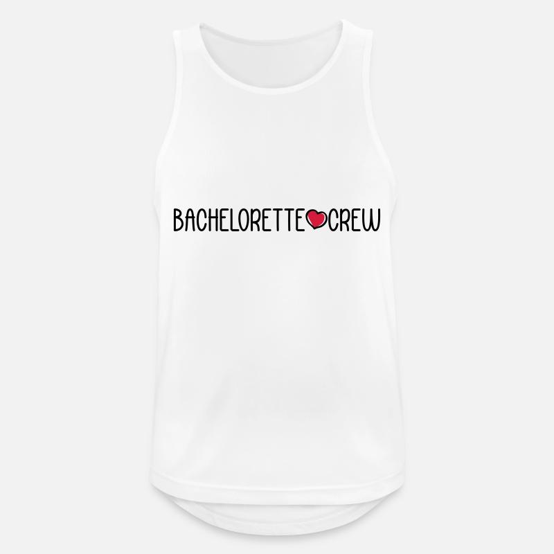 Bachelorette Crew - Männer Tank Top atmungsaktiv - Weiß