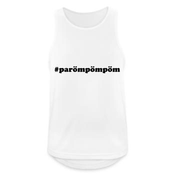 PaRömPömPöm - Männer Tank Top atmungsaktiv - Weiß - Vorne - Nick (188cm)