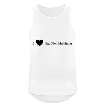 Herz Bad Kleinkirchheim schwarz - Männer Tank Top atmungsaktiv - Weiß - Vorne - Nick (188cm)