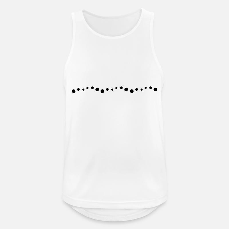 Points Line - Men's Breathable Tank Top - white