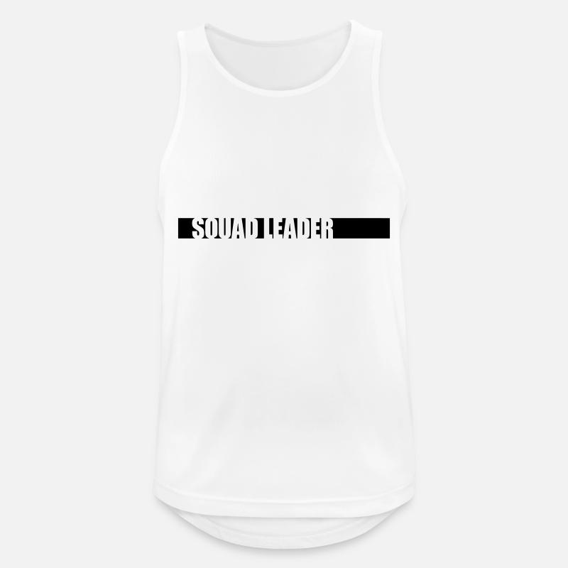 Leader Squad Strip Team - Men's Breathable Tank Top - white