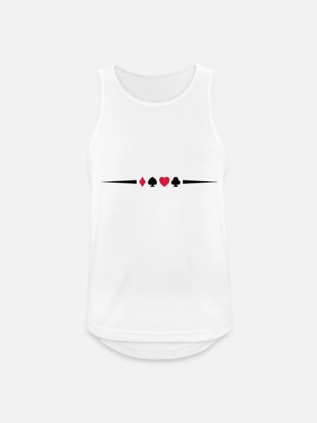 poker_symbol_design_2 - Débardeur respirant Homme - blanc