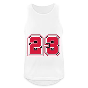 23 Number symbol - Men's Breathable Tank Top - white - Front - Nick (188cm)