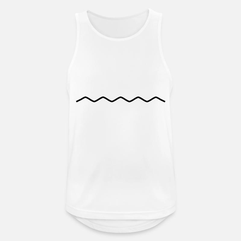 sinuous line - Men's Breathable Tank Top - white