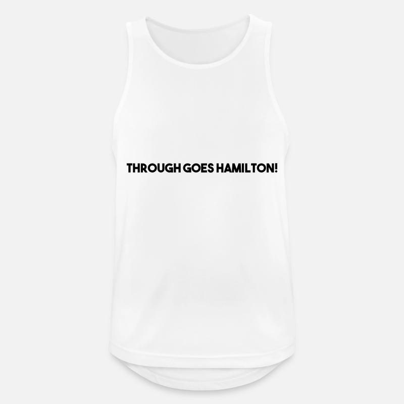 Durch geht Hamilton - Männer Tank Top atmungsaktiv - Weiß