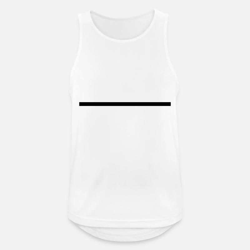 Straight line - Men's Breathable Tank Top - white