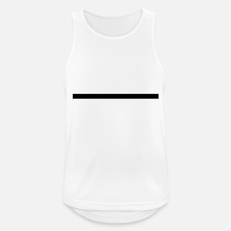 Thick line - Men's Breathable Tank Top - white