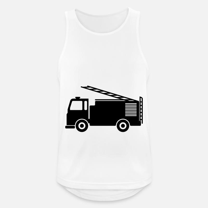 Fire engine - Men's Breathable Tank Top - white