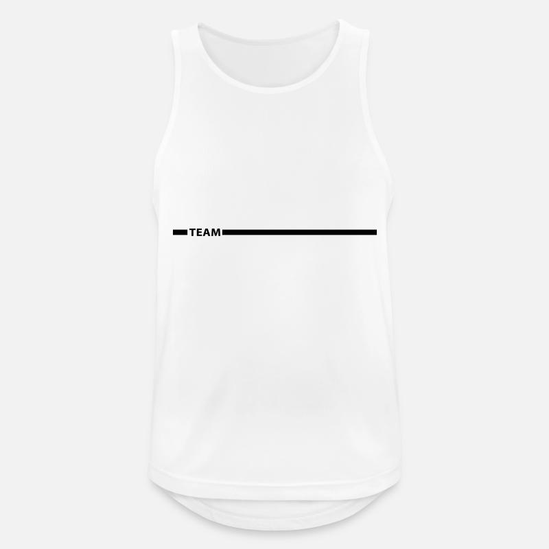 team_f1 - Männer Tank Top atmungsaktiv - Weiß