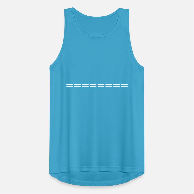 Line dashed Men's Breathable Tank Top