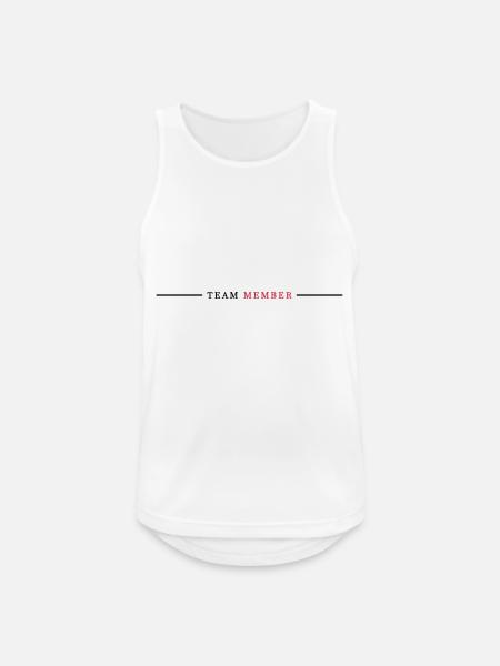 Team Member - Men's Breathable Tank Top - white