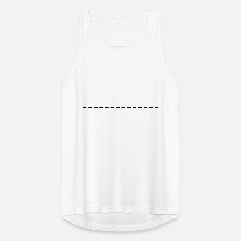 dashed line Men's Breathable Tank Top