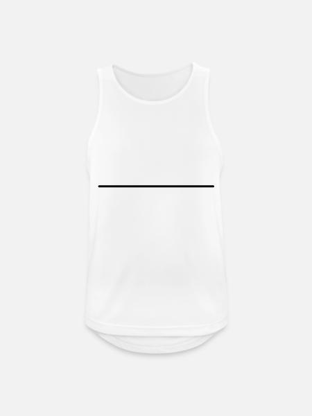 strich__f1 - Männer Tank Top atmungsaktiv - Weiß