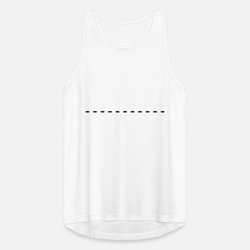 Dashed underscore to design yourself Men's Breathable Tank Top