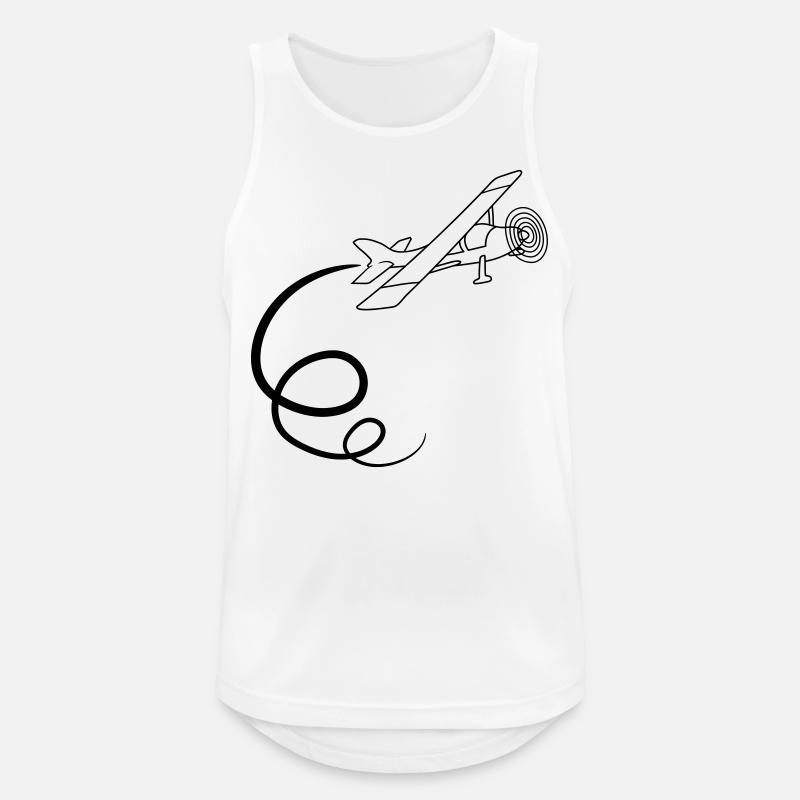looping kunstflug kunstflieger propeller kleinflug - Männer Tank Top atmungsaktiv - Weiß