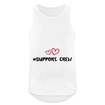 Support Crew Heart Love - Men's Breathable Tank Top - white - Front - Nick (188cm)