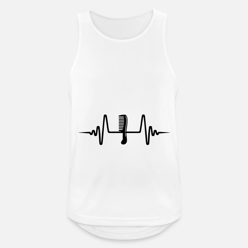 Comb pulse - Men's Breathable Tank Top - white