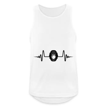 Imker Puls honig - Männer Tank Top atmungsaktiv - Weiß - Vorne - Nick (188cm)
