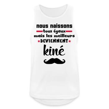 NOUS NAISSONS EGAUX - Débardeur respirant Homme - blanc - Devant - Nick (188cm)