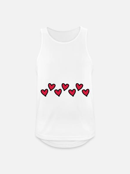 Hearts Love Symbol Cute - Men's Breathable Tank Top - white