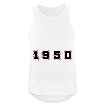 1950 Year Number - Men's Breathable Tank Top - white - Front - Nick (188cm)