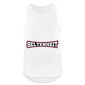 Seltenheit Selten Spruch Motto - Männer Tank Top atmungsaktiv - Weiß - Vorne - Nick (188cm)
