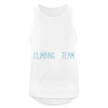 Climbing Team - Männer Tank Top atmungsaktiv - Weiß - Vorne - Nick (188cm)