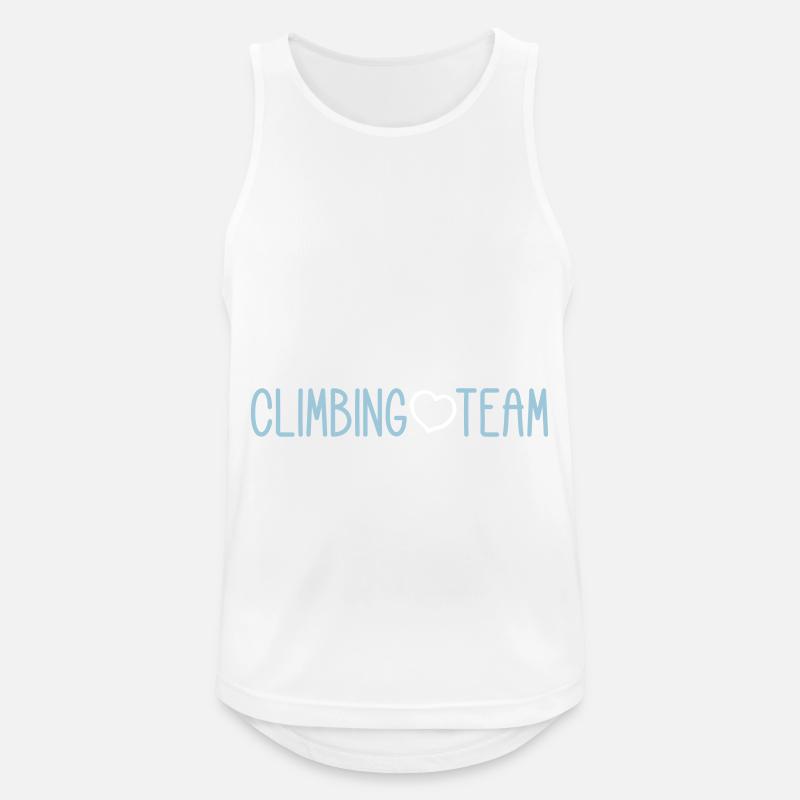 Climbing Team - Men's Breathable Tank Top - white