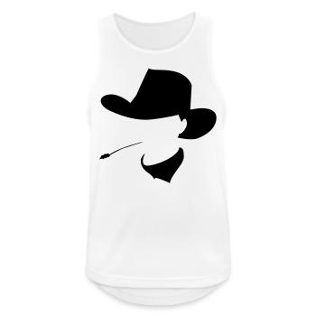 cowboys - Débardeur respirant Homme - blanc - Devant - Nick (188cm)