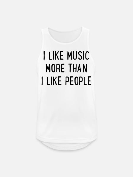 Music - Men's Breathable Tank Top - white
