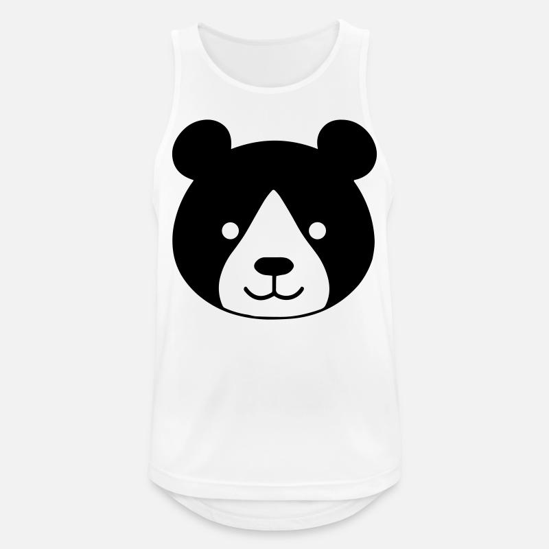 panda - Men's Breathable Tank Top - white
