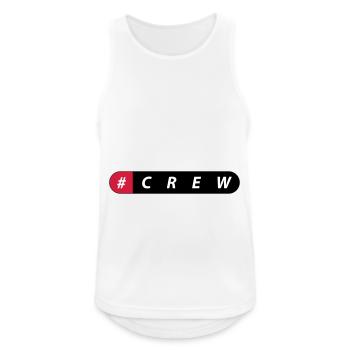 crew - Männer Tank Top atmungsaktiv - Weiß - Vorne - Nick (188cm)