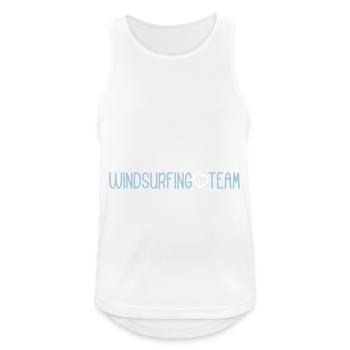 Windsurfing Team - Männer Tank Top atmungsaktiv - Weiß - Vorne - Nick (188cm)
