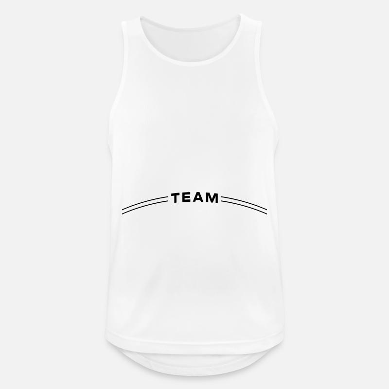 Team Design - Men's Breathable Tank Top - white
