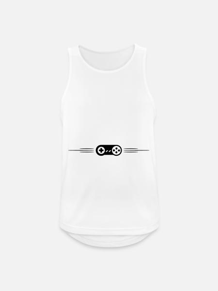 Gamepad Line Gamer - Men's Breathable Tank Top - white