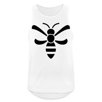 Biene - Männer Tank Top atmungsaktiv - Weiß - Vorne - Nick (188cm)