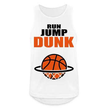 Basket Basketball Ball basketball mannschaft - Männer Tank Top atmungsaktiv - Weiß - Vorne - Nick (188cm)