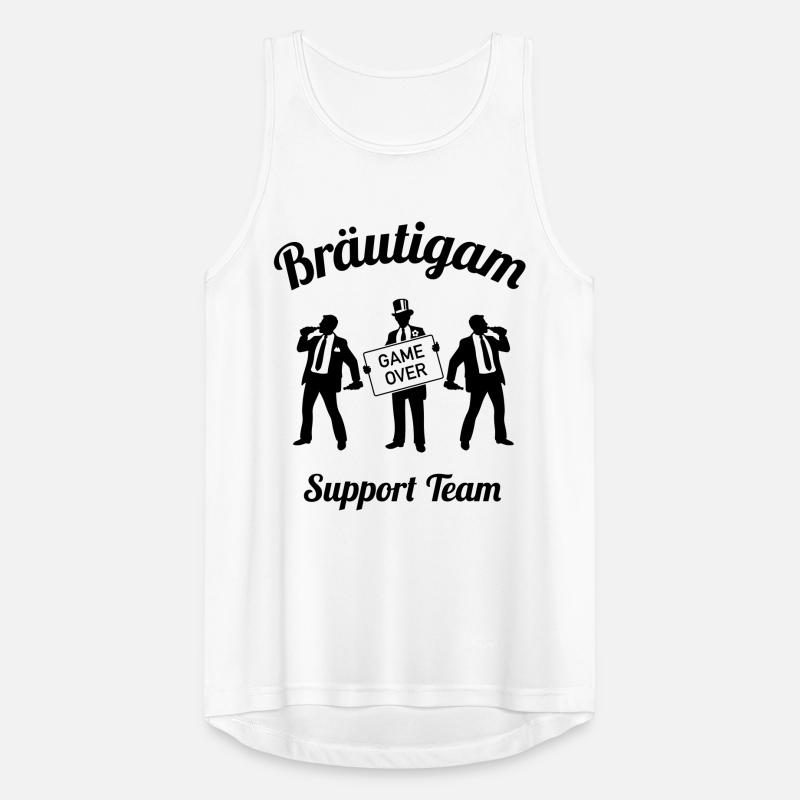 Bräutigam Game Over Support Team (JGA / 1C) Männer Tank Top atmungsaktiv