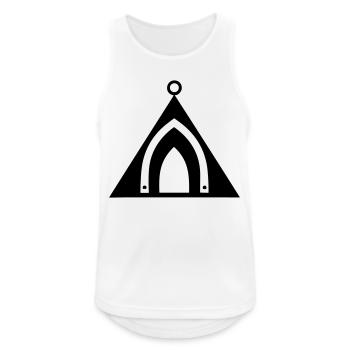 tente de camping - Débardeur respirant Homme - blanc - Devant - Nick (188cm)